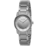 Buy Shop Calvin Klein City Silver Dial Silver Steel Strap Watch for Women - K2G23148 USA Online