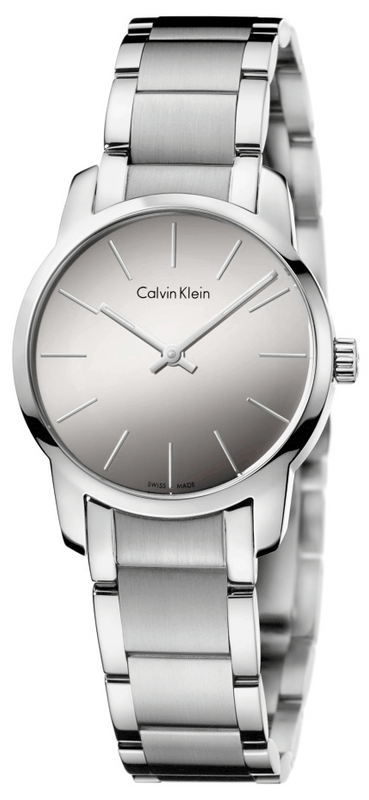 Buy Shop Calvin Klein City Silver Dial Silver Steel Strap Watch for Women - K2G23148 USA Online