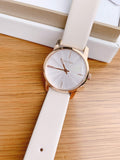 Buy Shop Calvin Klein City Silver Dial White Leather Strap Watch for Women - K2G236X6 USA Online