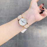 Buy Shop Calvin Klein City Silver Dial White Leather Strap Watch for Women - K2G236X6 USA Online