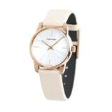Buy Shop Calvin Klein City Silver Dial White Leather Strap Watch for Women - K2G236X6 USA Online