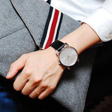 Buy Shop Calvin Klein City White Dial Black Leather Strap Watch For Men - K2G211C6 USA Online