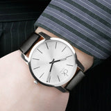 Buy Shop Calvin Klein City White Dial Black Leather Strap Watch For Men - K2G211C6 USA Online