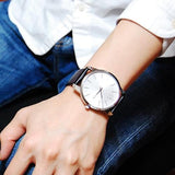 Buy Shop Calvin Klein City White Dial Black Leather Strap Watch For Men - K2G211C6 USA Online