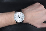 Buy Shop Calvin Klein City White Dial Black Leather Strap Watch For Men - K2G211C6 USA Online