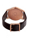 Buy Shop Calvin Klein City White Dial Brown Leather Strap Watch for Men - K2G21629 USA Online