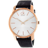 Buy Shop Calvin Klein City White Dial Brown Leather Strap Watch for Men - K2G21629 USA Online