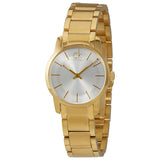 Buy Shop Calvin Klein City White Dial Gold Steel Strap Watch for Women - K2G23546 USA Online