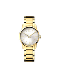Buy Shop Calvin Klein City White Dial Gold Steel Strap Watch for Women - K2G23546 USA Online