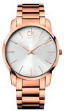 Buy Shop Calvin Klein City White Dial Rose Gold Steel Strap Watch for Men - K2G21646 USA Online