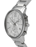 Buy Shop Calvin Klein City White Dial Silver Steel Strap Watch for Men - K2G27146 USA Online