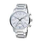 Buy Shop Calvin Klein City White Dial Silver Steel Strap Watch for Men - K2G27146 USA Online