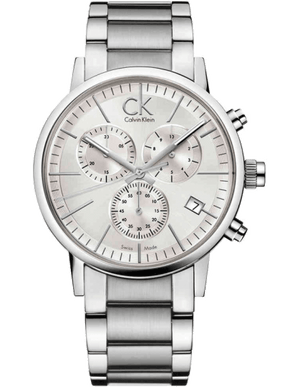 Buy Shop Calvin Klein City White Dial Silver Steel Strap Watch for Men - K2G27146 USA Online