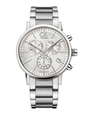 Buy Shop Calvin Klein City White Dial Silver Steel Strap Watch for Men - K2G27146 USA Online
