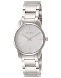 Buy Shop Calvin Klein City White Dial Silver Steel Strap Watch for Women - K2G23146 USA Online
