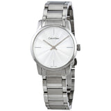 Buy Shop Calvin Klein City White Dial Silver Steel Strap Watch for Women - K2G23146 USA Online