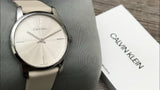 Buy Shop Calvin Klein City White Dial White Leather Strap Watch for Women - K2G231XH USA Online