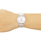 Buy Shop Calvin Klein City White Dial White Leather Strap Watch for Women - K2G231XH USA Online