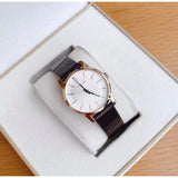 Buy Shop Calvin Klein City White Mother of Pearl Dial Brown Leather Strap Watch for Women - K2G23620 USA Online