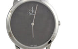 Buy Shop Calvin Klein Minimalist Black Dial Silver Mesh Bracelet Watch for Men - K3M2112X USA Online