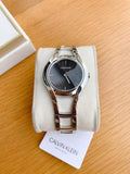 Buy Shop Calvin Klein Class Black Dial Silver Steel Strap Watch for Women - K6R23121 USA Online