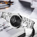 Buy Shop Calvin Klein Class Black Dial Silver Steel Strap Watch for Women - K6R23121 USA Online