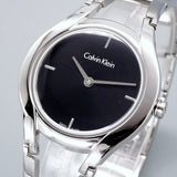 Buy Shop Calvin Klein Class Black Dial Silver Steel Strap Watch for Women - K6R23121 USA Online