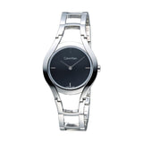 Buy Shop Calvin Klein Class Black Dial Silver Steel Strap Watch for Women - K6R23121 USA Online
