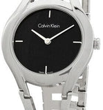 Buy Shop Calvin Klein Class Black Dial Silver Steel Strap Watch for Women - K6R23121 USA Online