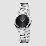 Buy Shop Calvin Klein Class Black Dial Silver Steel Strap Watch for Women - K6R23121 USA Online