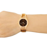 Buy Shop Calvin Klein Class Brown Dial Rose Gold Steel Strap Watch for Women - K6R2362K USA Online