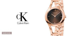 Buy Shop Calvin Klein Class Brown Dial Rose Gold Steel Strap Watch for Women - K6R2362K USA Online