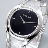Buy Shop Calvin Klein Class Black Dial Silver Steel Strap Watch for Women - K6R23121 USA Online