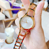 Buy Shop Calvin Klein Class White Dial Gold Steel Strap Watch for Women - K6R23526 USA Online