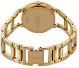 Buy Shop Calvin Klein Class White Dial Gold Steel Strap Watch for Women - K6R23526 USA Online