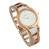Buy Shop Calvin Klein Class White Dial Rose Gold Steel Strap Watch for Women - K6R23626 USA Online