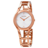 Buy Shop Calvin Klein Class White Dial Rose Gold Steel Strap Watch for Women - K6R23626 USA Online