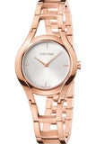 Buy Shop Calvin Klein Class White Dial Rose Gold Steel Strap Watch for Women - K6R23626 USA Online