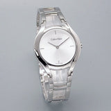 Buy Shop Calvin Klein Class White Dial Silver Steel Strap Watch for Women - K6R23126 USA Online