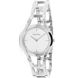 Buy Shop Calvin Klein Class White Dial Silver Steel Strap Watch for Women - K6R23126 USA Online