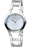 Buy Shop Calvin Klein Class White Dial Silver Steel Strap Watch for Women - K6R23126 USA Online