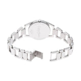 Buy Shop Calvin Klein Dainty Black Dial Silver Steel Strap Watch for Women - K7L23141 USA Online