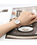 Buy Shop Calvin Klein Dainty Diamonds Silver Dial Rose Gold Steel Strap Watch for Women - K7L2364T USA Online