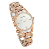 Buy Shop Calvin Klein Dainty Diamonds Silver Dial Rose Gold Steel Strap Watch for Women - K7L2364T USA Online
