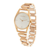 Buy Shop Calvin Klein Dainty Diamonds Silver Dial Rose Gold Steel Strap Watch for Women - K7L2364T USA Online