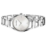 Buy Shop Calvin Klein Dainty Diamonds Silver Dial Sliver Steel Strap Watch for Women - K7L2314T USA Online