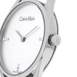 Buy Shop Calvin Klein Dainty Diamonds Silver Dial Sliver Steel Strap Watch for Women - K7L2314T USA Online