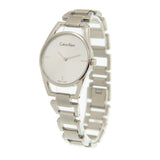 Buy Shop Calvin Klein Dainty Diamonds Silver Dial Sliver Steel Strap Watch for Women - K7L2314T USA Online