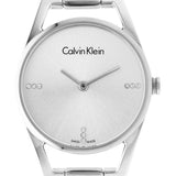 Buy Shop Calvin Klein Dainty Diamonds Silver Dial Sliver Steel Strap Watch for Women - K7L2314T USA Online