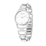 Buy Shop Calvin Klein Dainty Diamonds Silver Dial Sliver Steel Strap Watch for Women - K7L2314T USA Online